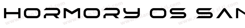 hormory os sans字体转换